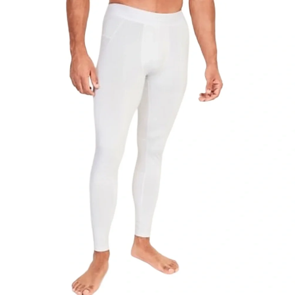 NWT Old Navy Go Dry Cool Odor Control Base Layer Tights White Plus 4XL